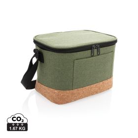 Kylväska med korkdetaljer Grön