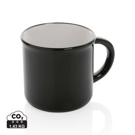 Keramikmugg vintage 280 ml Svart