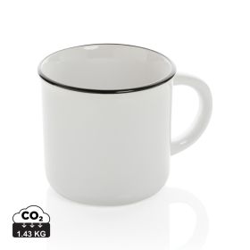Keramikmugg vintage 280 ml Vit