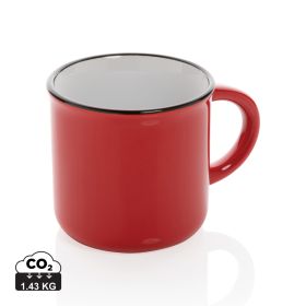 Keramikmugg vintage 280 ml Röd