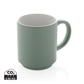 Stapelbar keramikmugg 180 ml Grön