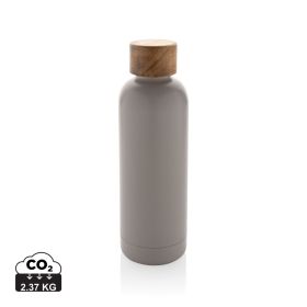 Wood vakuumflaska RCS certifierad stainless steel Grå