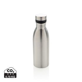 Vattenflaska i RCS återvunnen stainless steel Silver