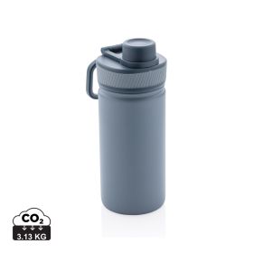 Vakuumflaska i stainless steel med sportlock 550ml Blå