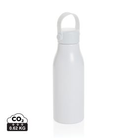 Pluto RCS-certifierad återvunnen aluminiumflaska 680 ml Vit