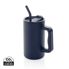 Cube RCS-certifierad kontorsmugg i återvunnet stål 800 ml. Marin