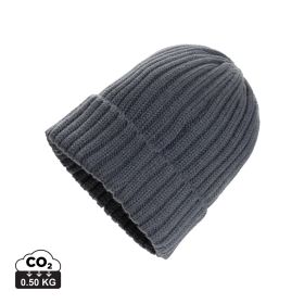 Kennedi AWARE™ Polylana® ribbstickad mössa Mörkgrå