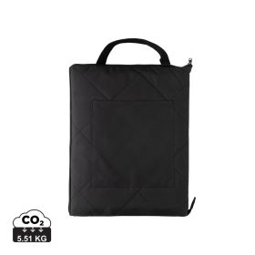 Impact Aware™ RPET hopvikbar quiltad picknickfilt Svart