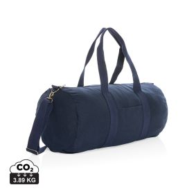 Impact Aware™ 285gsm ofärgad återvunnen canvas duffelväska Marin