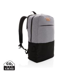 Modern 15.6" USB & RFID laptopryggsäck PVC-fri