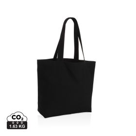 Impact Aware™ shoppingkasse m/ficka 240 gsm ofärgad rcanvas Svart