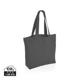 Impact Aware™ shoppingkasse m/ficka 240 gsm ofärgad rcanvas Mörkgrå