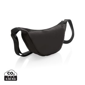 Crescent AWARE™ RPET Halvmåneformad crossbody-väska Svart