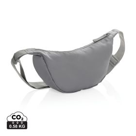 Crescent AWARE™ RPET Halvmåneformad crossbody-väska Grå