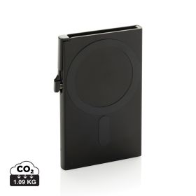 Standard aluminium RFID magnetiskt kortfodral för mobil Svart