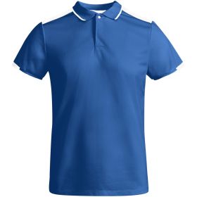 Tamil kortärmad sportpolo för herr Kungsblå