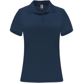 Monzha kortärmad funktionspikétröja för dam Navy Blue