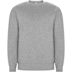 Batian unisex tröja med rund hals ekologisk bomull Marl Grey