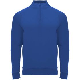 Epiro långärmad unisex sweatshirt med kvartslång dragkedja Blå