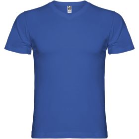 Samoyedo kortärmad v-ringad T-shirt för herr Kungsblå