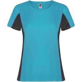 Shanghai kortärmad sport-T-shirt för dam Turkos