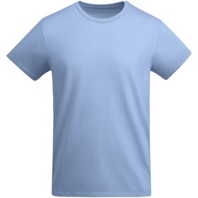 Breda kortärmad T-shirt ekologisk bomull herr Blå