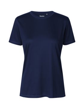 Dame Recycled Performance T-shirt Marinblå