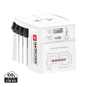 SKROSS världsreseadapter MUV 65W PD med USB C-kabel