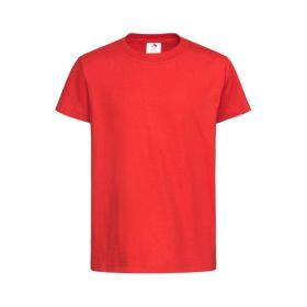 Classic-T med rund hals till barn Scarlet Red