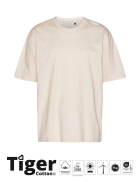 Tiger Cotton Oversized T-shirt Raw