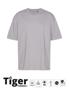 Tiger Cotton Oversized T-shirt Sport Grey