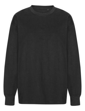 Tiger Cotton Oversized LS T-shirt Svart