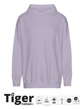 Tiger Cotton Oversized Hoodie Dusty Lila
