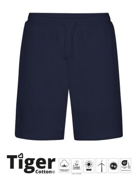 Tiger Cotton Sweatshorts Marinblå