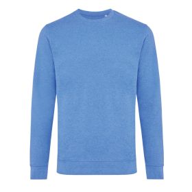IQONIQ Denali sweatshirt i återvunnen ofärgad bomull Blå