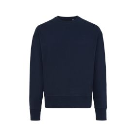 IQONIQ Kruger relaxed fit sweatshirt i återvunnen bomull marin