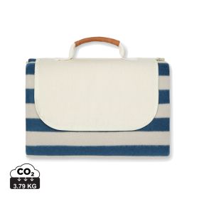 VINGA Alba picknickpläd GRS återvunnen polyester mellan Marin