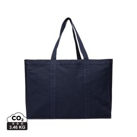 VINGA Hilo AWARE™ återvunnen canvas maxi totebag Marin