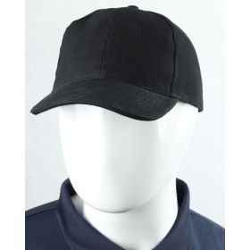 Premium 6-panel keps i twill Black
