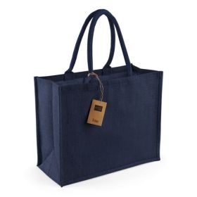 Klassisk shoppingväska i jute Marin