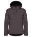 Classic Softshell Hoody Women Mörkgrå