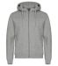 Miami Hoody Full Zip Gråmelerad