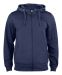 Basic Active Hoody Full Zip Mörk marin