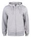 Basic Active Hoody Full Zip gråmelerad