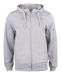 Basic Active Hoody Full Zip gråmelerad