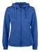 Basic Active Hoody Full Zip Women Royalblå