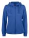 Basic Active Hoody Full Zip Women Royalblå