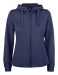 Basic Active Hoody Full Zip Women Mörk marin