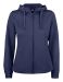 Basic Active Hoody Full Zip Women Mörk marin