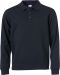 Basic Polo Sweater Mörk marin